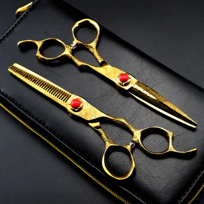 Sekigan Series 6" Japanese Steel Hairdressing Scissors