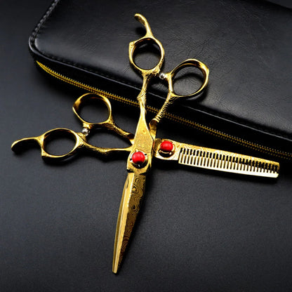 Sekigan Series 6" Japanese Steel Hairdressing Scissors